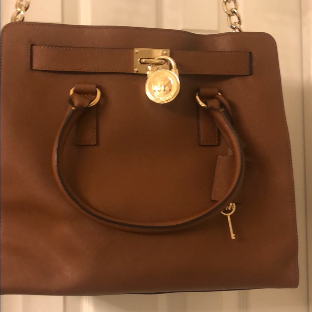 Michael Kors Hamilton Leather Satchel